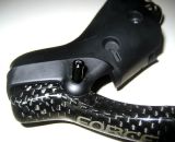 Brake lever pin partially removed